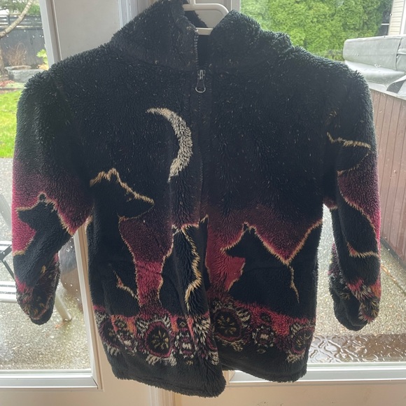 SOLD | Kids Hooded Teddy Zip Up | Size 5 - Picture 1 of 2